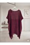 YAZ MODASI OVERSİZE BORDO PAREO - 5