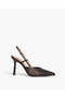 HIGH HEEL SLING BACK IN BLACK