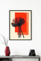 Black Wooden Framed Abstract Painting I Huhu1227 - Single Painting Black Frame