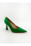POINTED TOE PUMP IN GREEN - 2