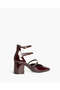 STRAP HEELS IN BURGUNDY - 5