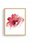 Natural Wood Framed Floral Pattern Painting - Vibrant Tones |   Huhu1044 - Single Table Natural Wood Frame - 2