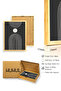 Natural Wood Framed Abstract Painting I Huhu1441 - Single Painting Natural Wood Frame - 3