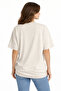 Unisex Oversize T-Shirt 100% Cotton Basic Beige Animal Printed Loose Comfortable Summer Men's Women's T-Shirt - 5