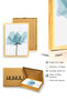 Natural Wood Framed Abstract Floral Pattern Painting - Pastel Tones |   Huhu1016 - 3