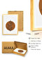 Natural Wood Framed Abstract Painting I Huhu1487 - Single Painting Natural Wood Frame - 3
