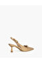 LOW HEEL SLING BACK IN NUDE - 2