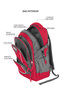 Para John School Backpack 14-20" Polyester Durable Student Bag with Strong Zipper - 4