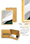 Natural Wood Framed Abstract Patterned Painting - Pastel Tones |   Huhu1064 - 3
