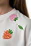 Girl's Crew Neck Drop Shoulder Short Sleeve Printed T-Shirt 25005 - 5