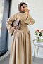 Pinterest High Waist Linen Skirt Set – Mink - 4
