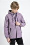 Boy's Plum Lined Water and Windproof Double Zipper Hooded Raincoat & Windbreaker - 3