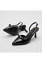 (Park Moda) Women's Closed Toe Heeled Shoes Black
