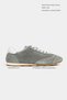 Deyz Gray Genuine Suede Lace-Up Women's Sports Shoes - 2