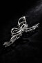 Silver Color Bow Detailed Metal Hair Clip - 4