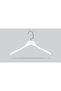 Wooden (Black Nickel Hook) Shirt, Blouse, Dress Hanger White Color 8 Pieces - 2