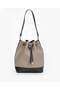 TWO TONE BUCKET BAG