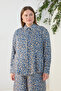 Navy Blue Godeli Patterned Blouse - 4