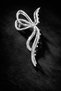 Stylish Bow Design Metal Hair Clip Silver Color Women's Bun Clip - 5