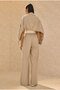 High Collar Tracksuit Set Stone - 6
