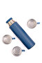 Luxury Steel Thermos Set with 3 Cups - 500 ml Vacuum Insulated Anthracite Thermos Set - 4
