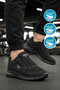 Black Mesh Lightweight Breathable Flexible Men's Sports Shoes 020 m