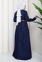 Beli Pensli Belted Denim Dress Dark Blue Hm2896 - 6