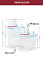 2-Pack Leak-Proof Cat and Dog Food Storage Containers 1100 ml and 1800 ml - 5
