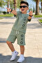 Boy's Oxo Printed Shorts Set Summer Two-Piece Set - 3/12 Years - 31684