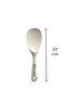 Hard Tip Heat Resistant Silicone Ladle Spoon Set 4 Pieces 28cm/22cm/20cm Spoon 28cm Ladle - 4