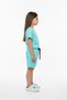 Girl's 2-Piece Shorts Set Crew Neck Drop Shoulder Short Sleeve Printed T-Shirt - Elastic Waist - 2