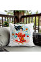 Double-Sided Digital Print Throw Pillow Cover - Floral & Woman Pattern / Flower & Woman Design - 3