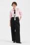 Women's Tie Detailed Comfortable Fit Long Sleeve Design Shirt - 5