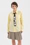 Women's Tie Detailed Comfortable Fit Long Sleeve Design Shirt