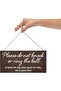 Baby sleeping sign for front door - Please do not knock or ring the bell, it upsets the dog, which u - 4