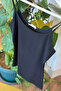 Black String Strap Lycra Bodysuit - 2