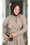 Stylish Belted Long Skirt Suit - 2