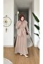 Stylish Belted Long Skirt Suit - 5