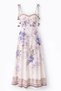 Cream Flower-Embellished Maxi Dress - 6