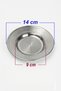 Stainless Chrome Steel Forged Patterned Breakfast Plate and Appetizer Plate (4-6-12-30-50-100 Pieces Optional) - 8