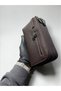 100% Genuine Leather Unisex Handbag Money Portfolio - the Best Gift for Men & Women - Black - 6