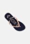 Kids Girl Sparkle Slip On Slipper, Navy Blue - 3