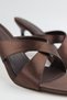 Women's Satin Cross-Strap 8cm Heeled Slippers and Sandals Evening Dress Shoes - 2