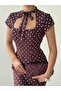 Polka Dot Bow Detailed Mini Dress - 7