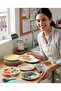 12 Pieces White Melamine Dessert, Cake Plate 19cm Shallow Plate Affordable Bottom Bowl for Daily Use - 5