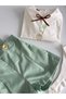 Baby Mint Green Strappy Shorts Set – Embroidered Short-Sleeved Shirt & Socks 3-Piece Combination - 3