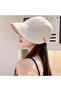 Wide Brim Women's Sun Hat Adjustable Lightweight Summer Hat Cream - 6