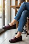 Women's Genuine Leather Casual Shoes Orthopedic Comfortable Claret Red 0157 - 2