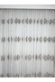 Silvery Embroidered Tight Pleated Tulle Curtain Custom Made Ecru 1/3 Pleated - 4