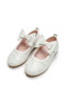 White Glitter Girls' Ballerinas - 2